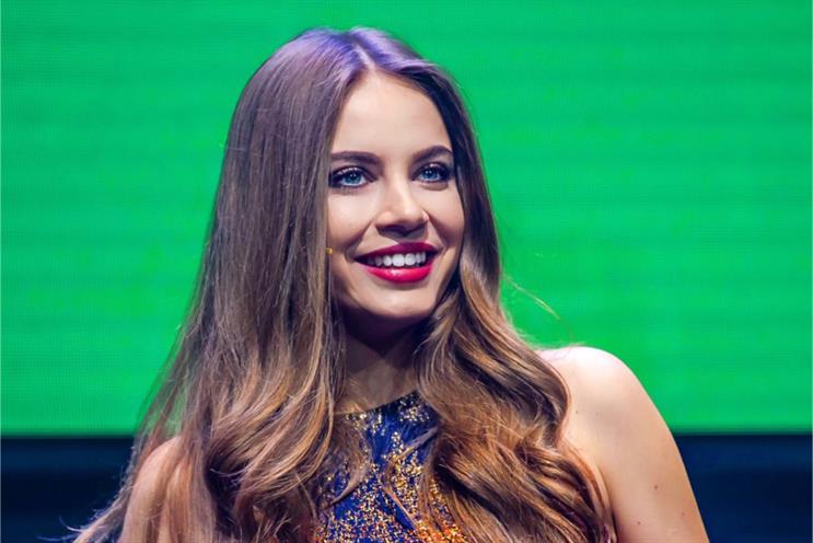 Xenia Tchoumi: has over 8 million social media followers