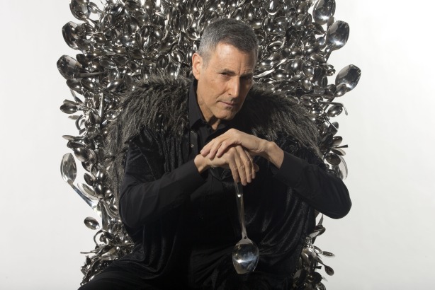 Uri Geller: On his 'throne of spoons' for Kellogg's