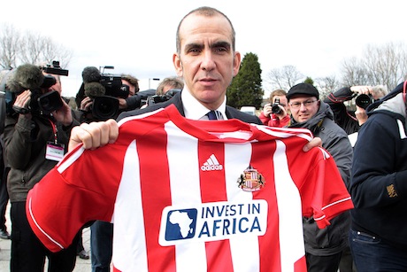 Kicking off: Paolo di Canio arrives at Sunderland FC (credit: Graham Stuart/AFP/Getty Images)