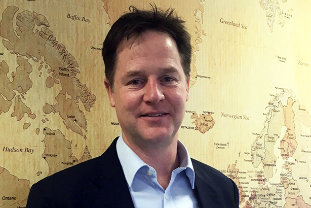 Nick Clegg will move to the US in January to work for the social media giant (image via @nick_clegg on Twitter)
