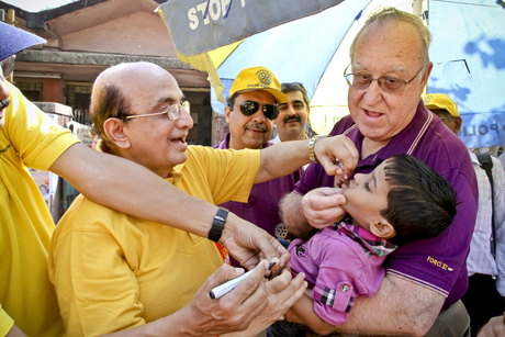 Beating polio: Rotary celebrates the eradication of polio in India