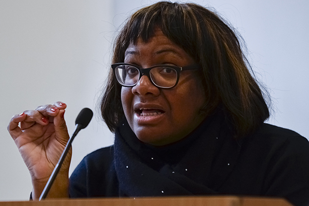 Amy Gray is up against Diane Abbott (pictured) in today's general election (Credit: Lynda Bowyer / Demotix/Demotix/Press Association Images)