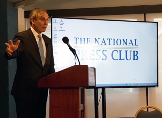 Richard Edelman calls the PR industry to order at The National Press Club in DC.