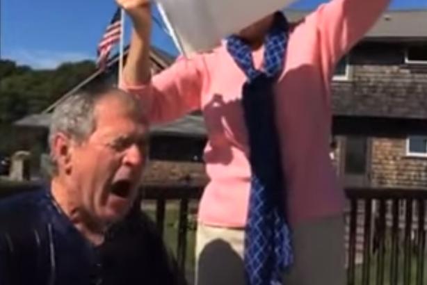 The Ice Bucket Challenge: sucked in even former US president George Bush