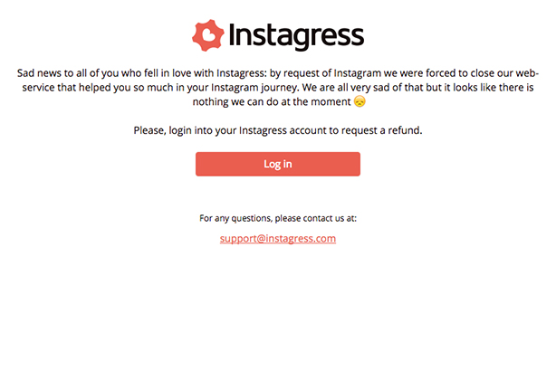 Instagram 'follower bot' service Instagress 'forced to close' by platform