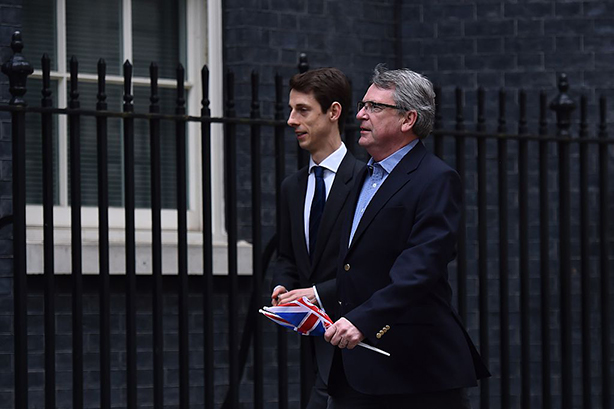 Lynton Crosby, right, has masterminded successful Conservative Party campaigns. (Photo: Ben Stansall/AFP/Getty Images)