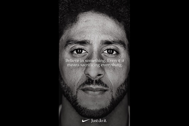 Colin Kaepernick is the face of Nike's 30th anniversary Just Do It push (Pic: @Nike Twitter)