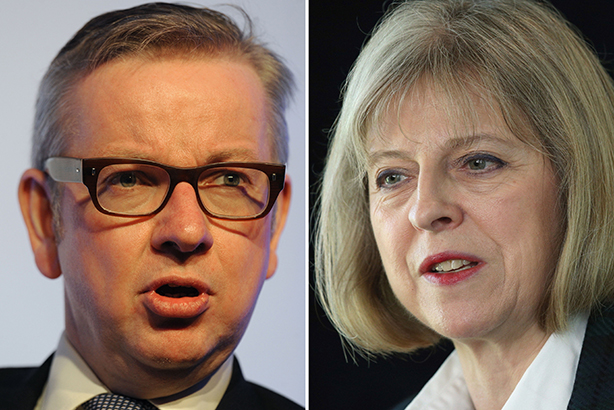 Racing for Downing Street: Gove and May (Credit: PA/PA Wire)