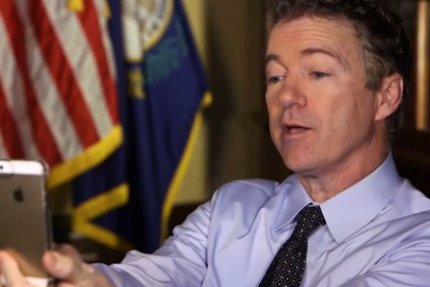Senator Rand Paul held a Snapchat interview this week.