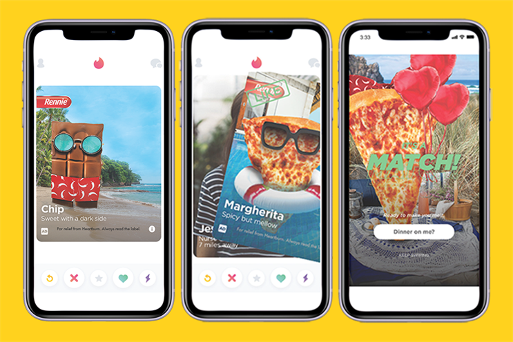 Rennie Teams Up With Tinder In Food Love Campaign Pr Week