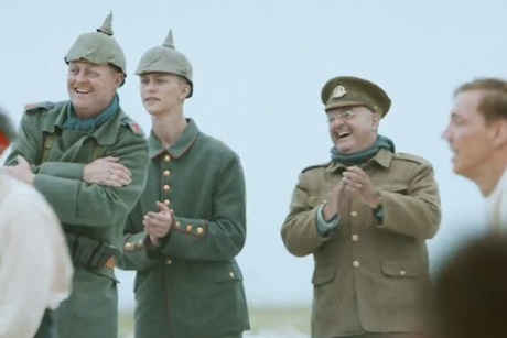 Sainsbury's Christmas: shows British and German soldiers coming together