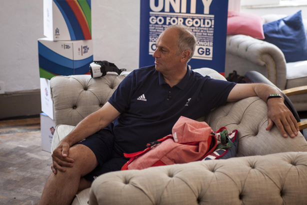 Steve Redgrave during the VR press conference at British House in Rio