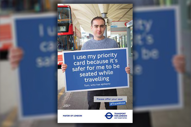Offer your seat: One of the case studies featured in the TfL campaign