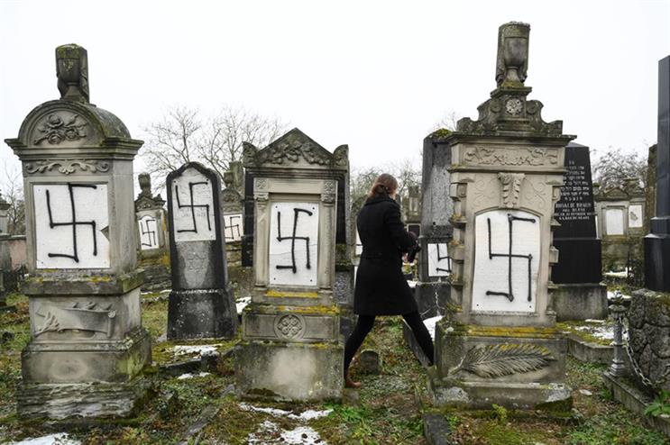 Antisemitic attacks on tombstones are sometimes tackled more efficiently than on social media (Photo: Getty Images)