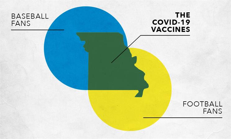 The Ad Council notes that arguments like baseball vs. football can be settled better in person once everyone is vaccinated. 