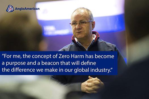 Anglo-American highlighted its Zero Harm initiative on its Facebook page