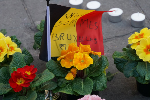 Nous sommes Bruxelles: Tributes in the Belgian capital (Credit: Miguel Discart via Flickr)