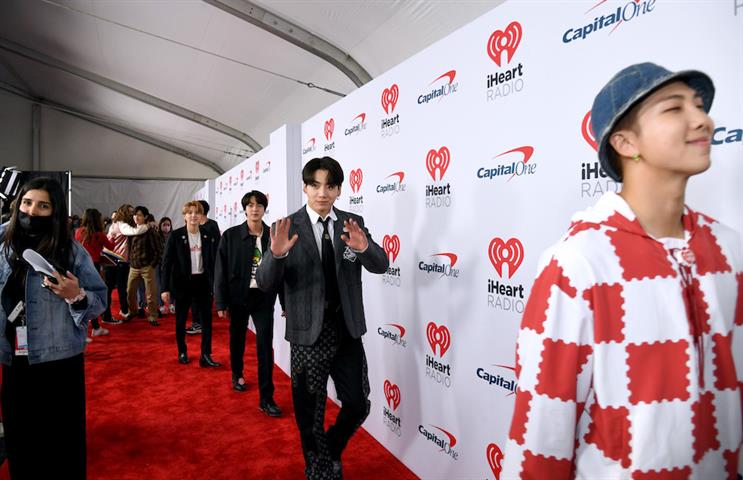 BTS at this year's iHeartRadio's Jingle Ball. (Photo credit: Getty Images). 