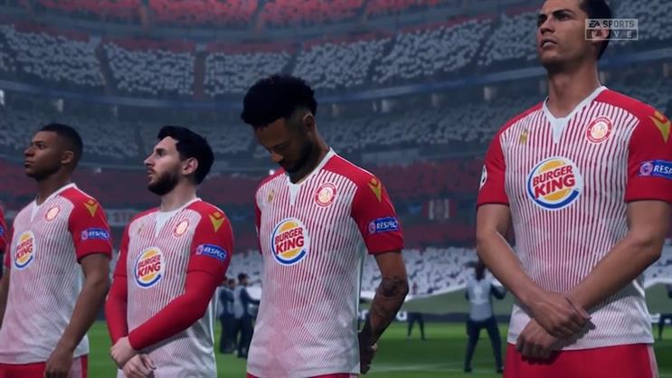 Burger King's campaign encouraged fans to play as Stevenage on FIFA.