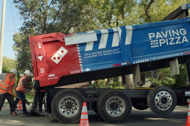 Domino's Paving for Pizza campaign proves 'people are very passionate about potholes'