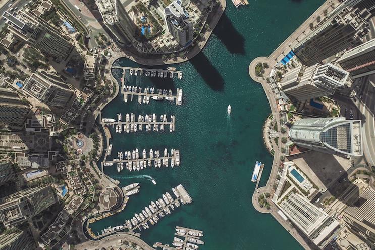 Dubai's city marina. (Photo credit: Getty Images)