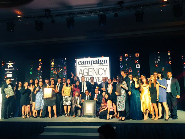 Winners at the Campaign Asia-Pacific Agency of the Year awards