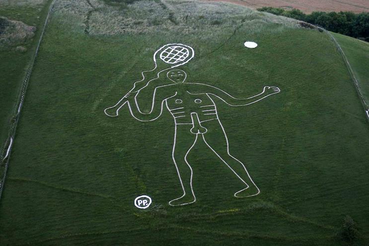 New balls please: Paddy Power gives Cerne Abbas Giant a makeover