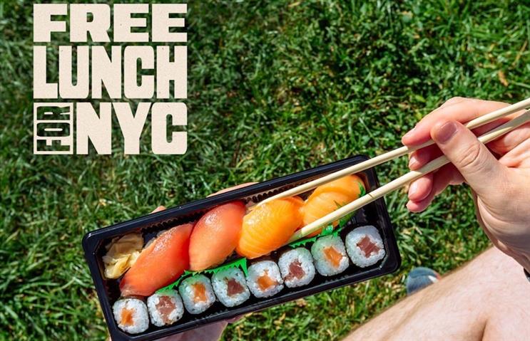 Grubhub saw an overwhelming response to its NYC 'free lunch' campaign. (Photo credit: Getty Images). 