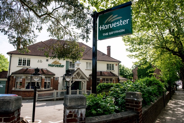 A Harvester in Enfield, North London