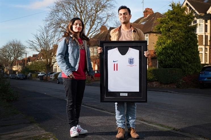 Dr Meenal Viz and husband Dr Nishant Joshi were named among the FA's 'Lionhearts' earlier this month (image via The FA)
