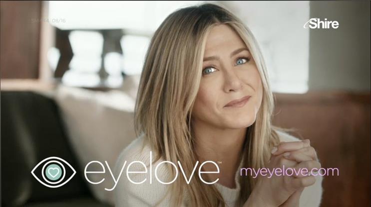 Shire taps Jennifer Aniston for awareness campaign as it enters the eye care market
