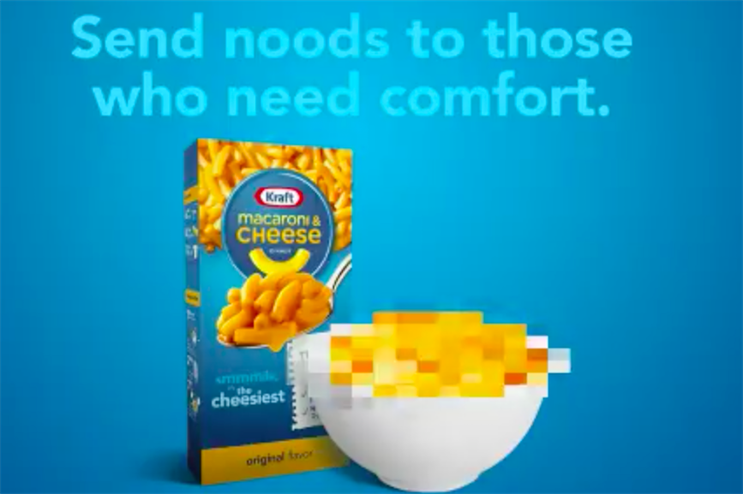 Kraft quickly runs out of free Mac and Cheese with #SendNoods campaign