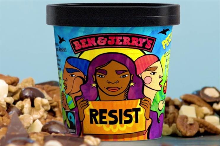 Ben & Jerry's released 'Pecan Resist' in the US in 2018 to promote activism and raise money for progressive causes