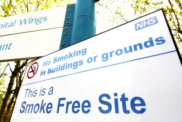 Public Health England is urging NHS to go smokefree