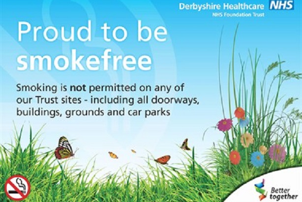 Derbyshire is among NHS Trusts to go smokefree