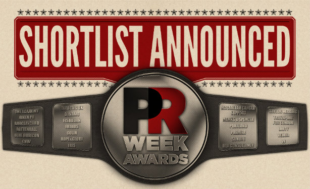 The PRWeek UK Awards will take place on 18 October 2016