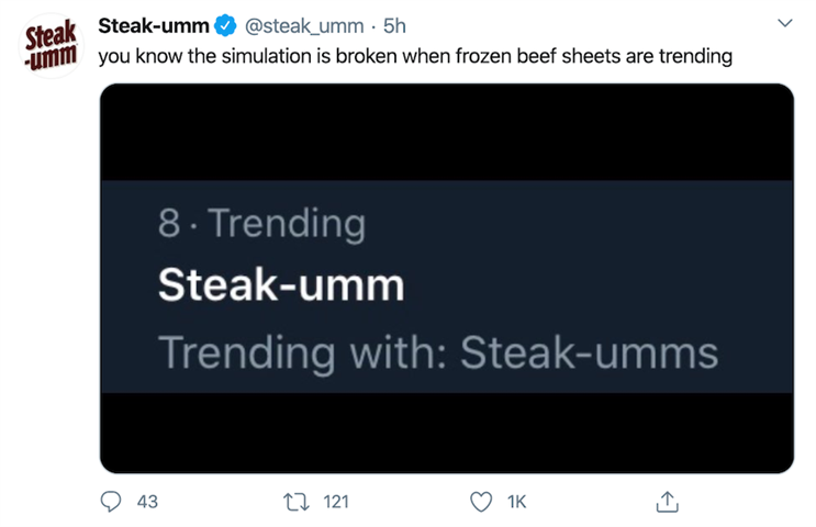 The inside story of Steak-umm’s coronavirus Twitter rant