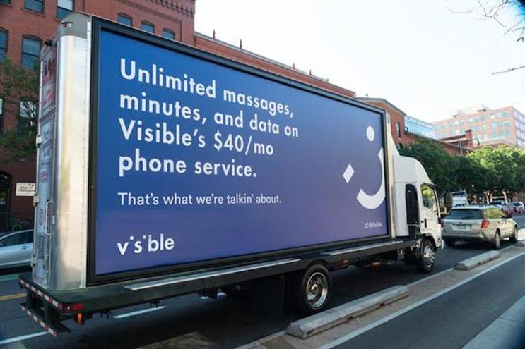 Whoops: Mobile carrier Visible's billboards include typo