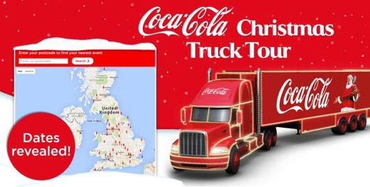 Coca-Cola gets interactive on Twitter for launch of Christmas truck tour