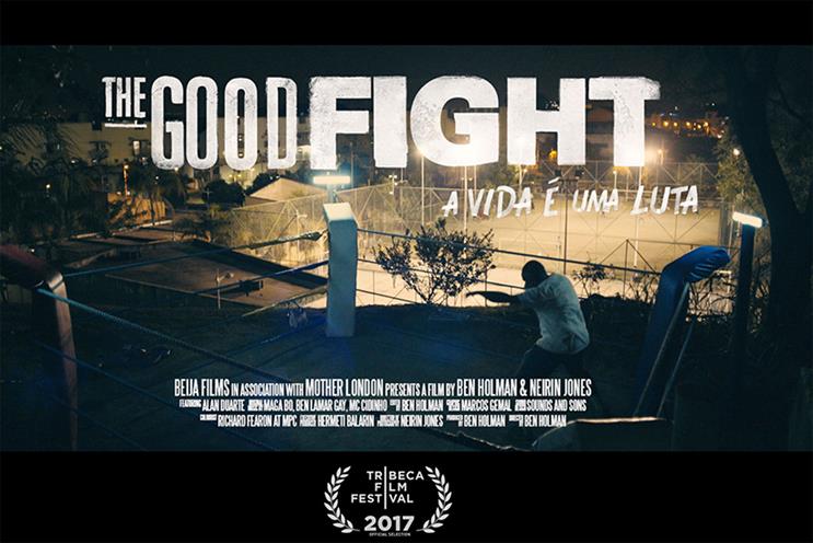 Mother-backed film tells hopeful story of boxer giving back in Rio favela