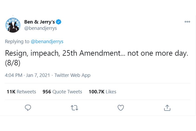 Brands speak out against Capitol insurrection