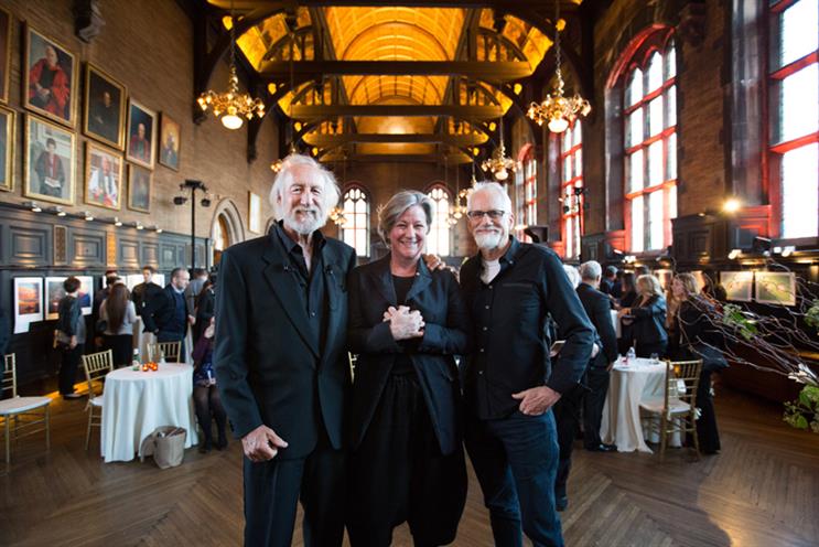 From left: Lee Clow; Colleen DeCourcy, global co-executive creative director of Wieden + Kennedy; and Dan Wieden. (Photography by Margarita Corporan)