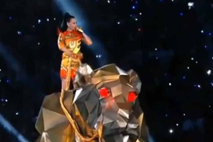Riding high: Katy Perry's halftime show joined Super Bowl Twitter highlights.