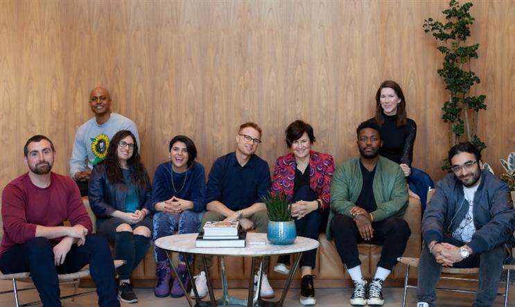 From left to right: Lucas Potter, Travis McMichael, Erin Schlissel, Sarah Karabibergian, Jae Goodman, Linda Knight, Benjamin Hinamanu, Caroline Doyle, Rod Kashani