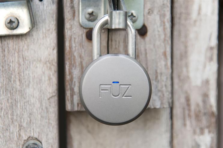 Noke is offering a Bluetooth padlock at CES 2015. (Barn door not included.)
