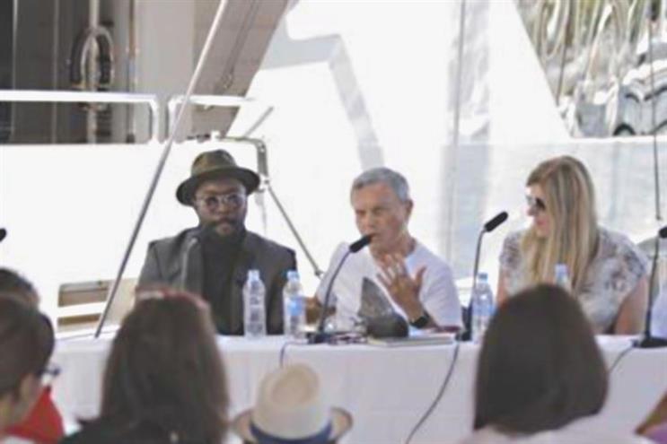 Will.i.am, Martin Sorrell, Lorraine Twohill.