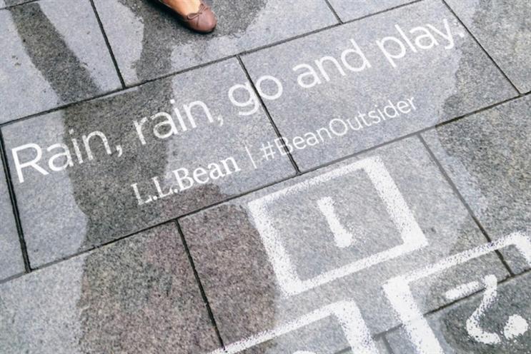 L.L.Bean's new work only appears in the rain