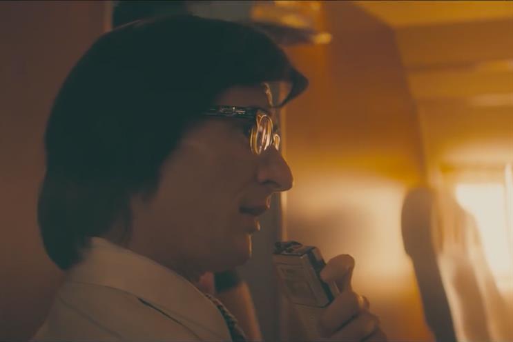 Not Truman Capote: Rock journalist from Jose Cuervo's Rolling Stones spot.