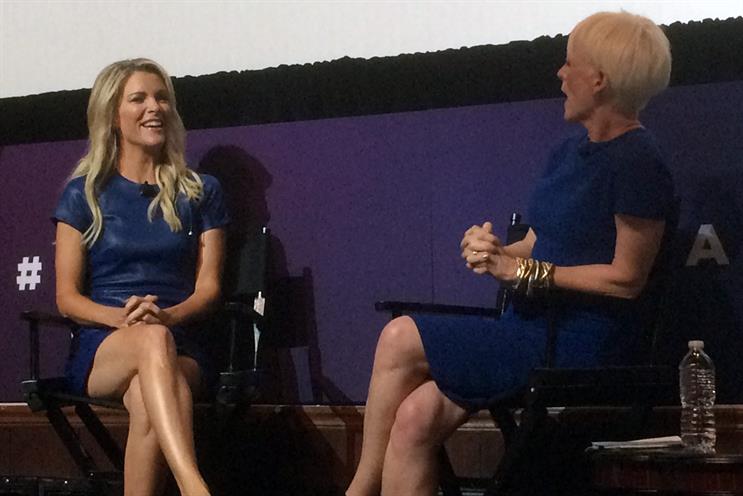 Megyn Kelly (left) and Cosmopolitan editor-in-chief Joanna Coles.