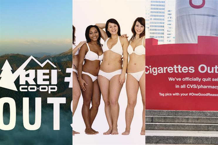 REI’s “Opt Outside,” Dove's "Real Beauty" and CVS' #OneGoodReason all scored with consumers seeking purpose.